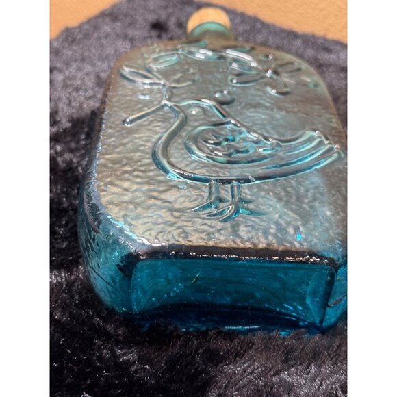 Vintage Stelvia Wayne Hausted Empoli Decanter Empossed Birds Of Peace Cork Stop - Picture 2 of 8